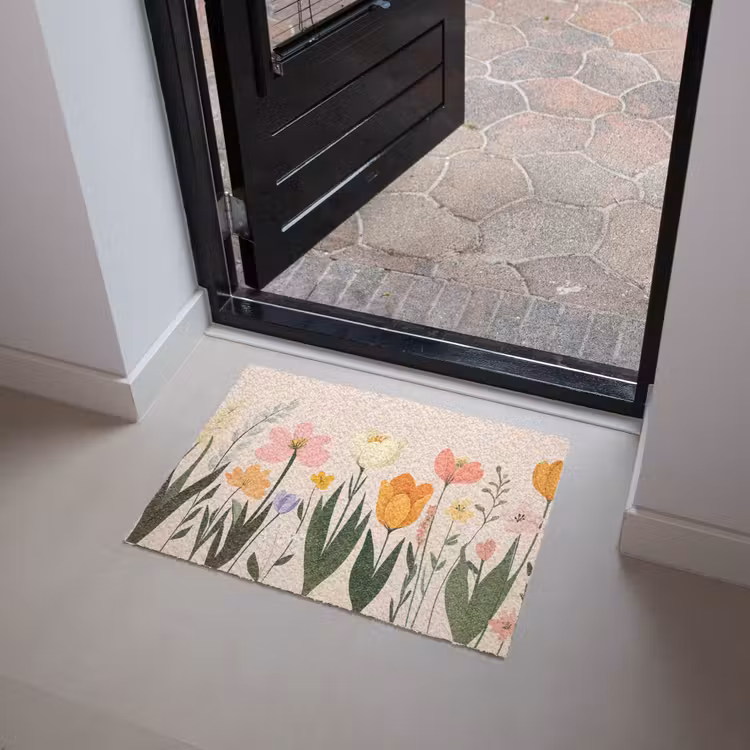 Deurmat - Pasteltinten - Bloemen - Illustratie — 4