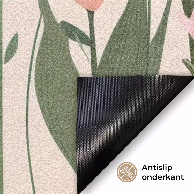 Deurmat - Pasteltinten - Bloemen - Illustratie — 6
