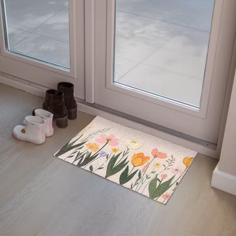 Deurmat - Pasteltinten - Bloemen - Illustratie — 8