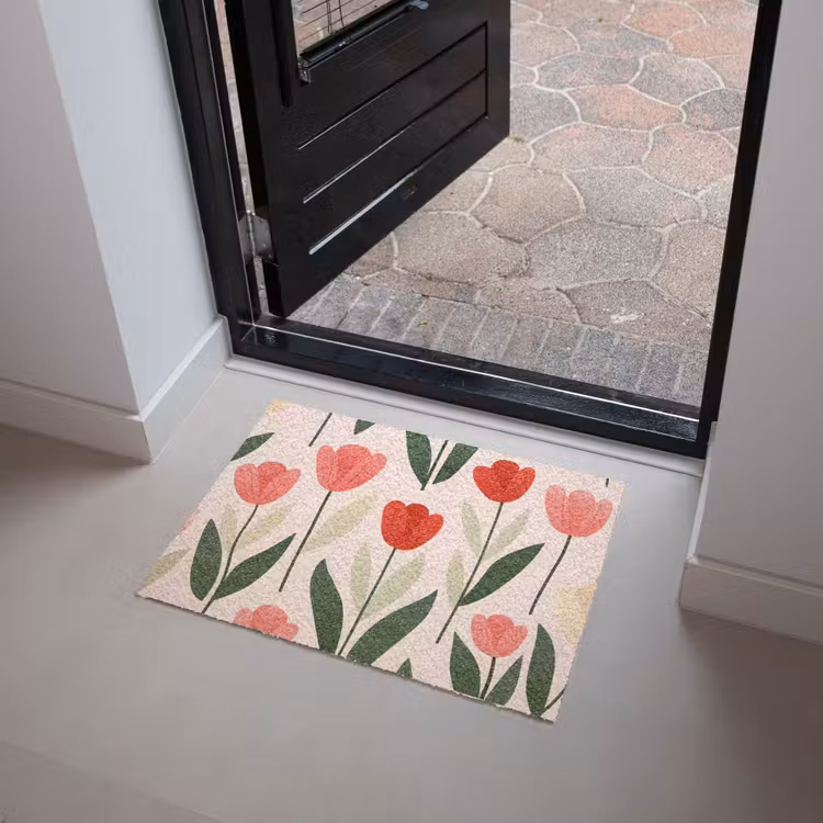 Deurmat - Tulpen - Modern - Roze — 4