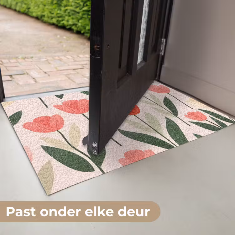 Deurmat - Tulpen - Modern - Roze — 7
