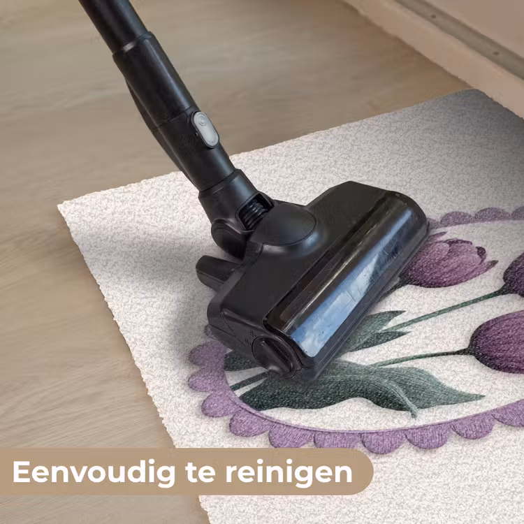 Deurmat - Tulpen - Paars - Lijst - Bladeren — 9
