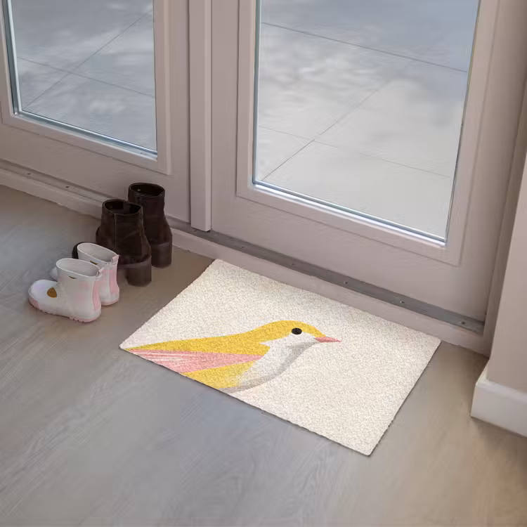 Deurmat - Vogel - Minimalistisch - Geel — 8