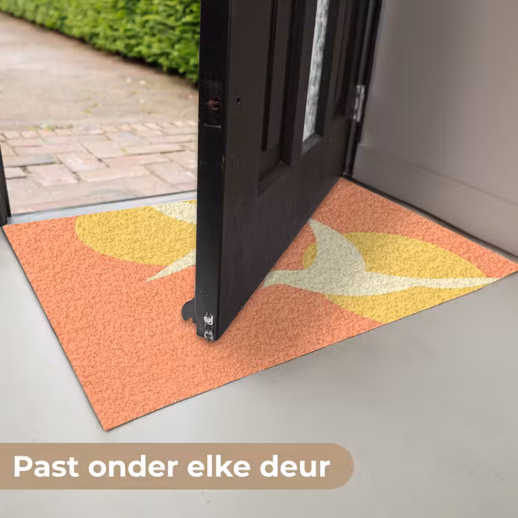 Deurmat - Vogels - Cirkels - Geel — 7