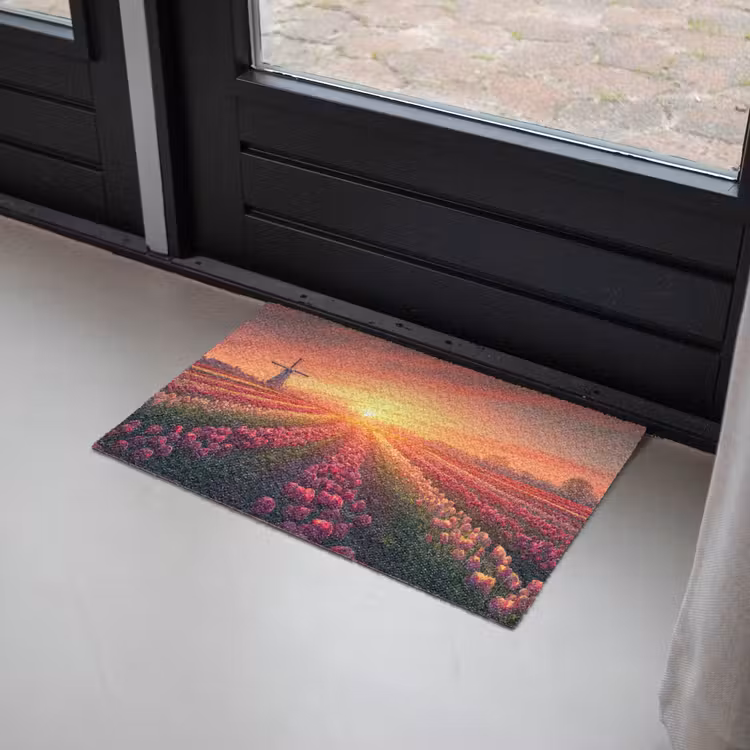 Deurmat - Windmolen - Zonsondergang - Landschap — 2