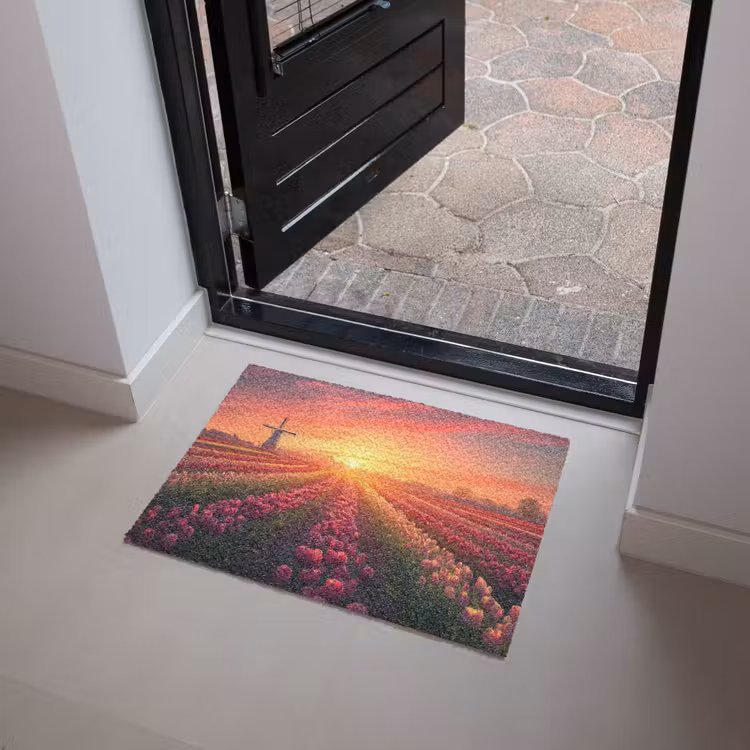 Deurmat - Windmolen - Zonsondergang - Landschap — 4