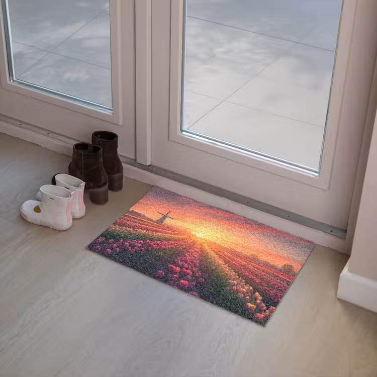 Deurmat - Windmolen - Zonsondergang - Landschap — 8