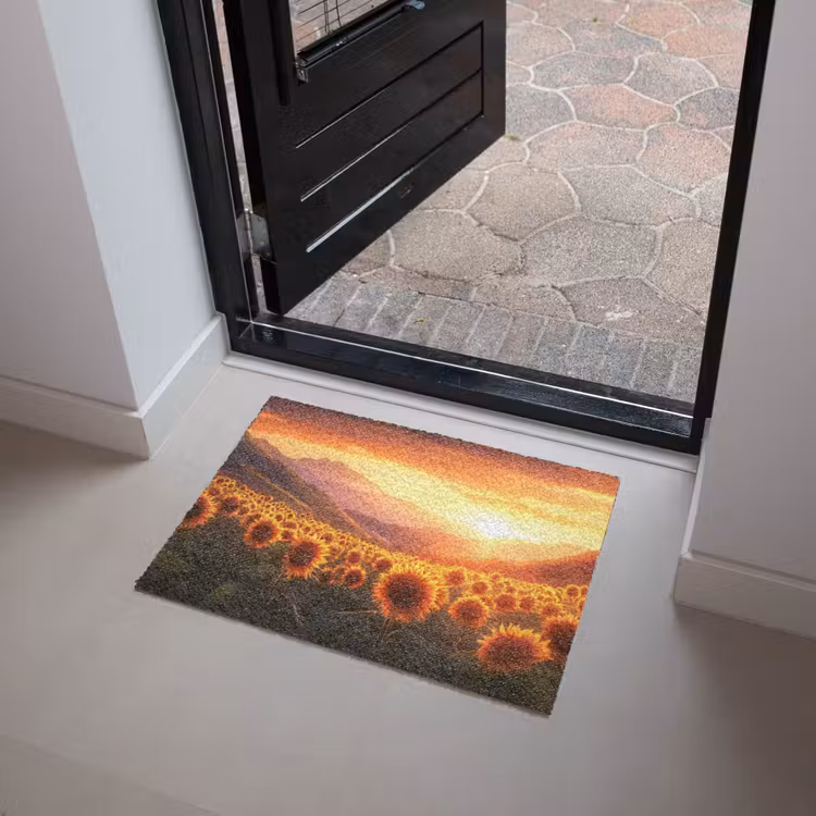 Deurmat - Zonnebloemen - Zonsondergang - Landschap — 4