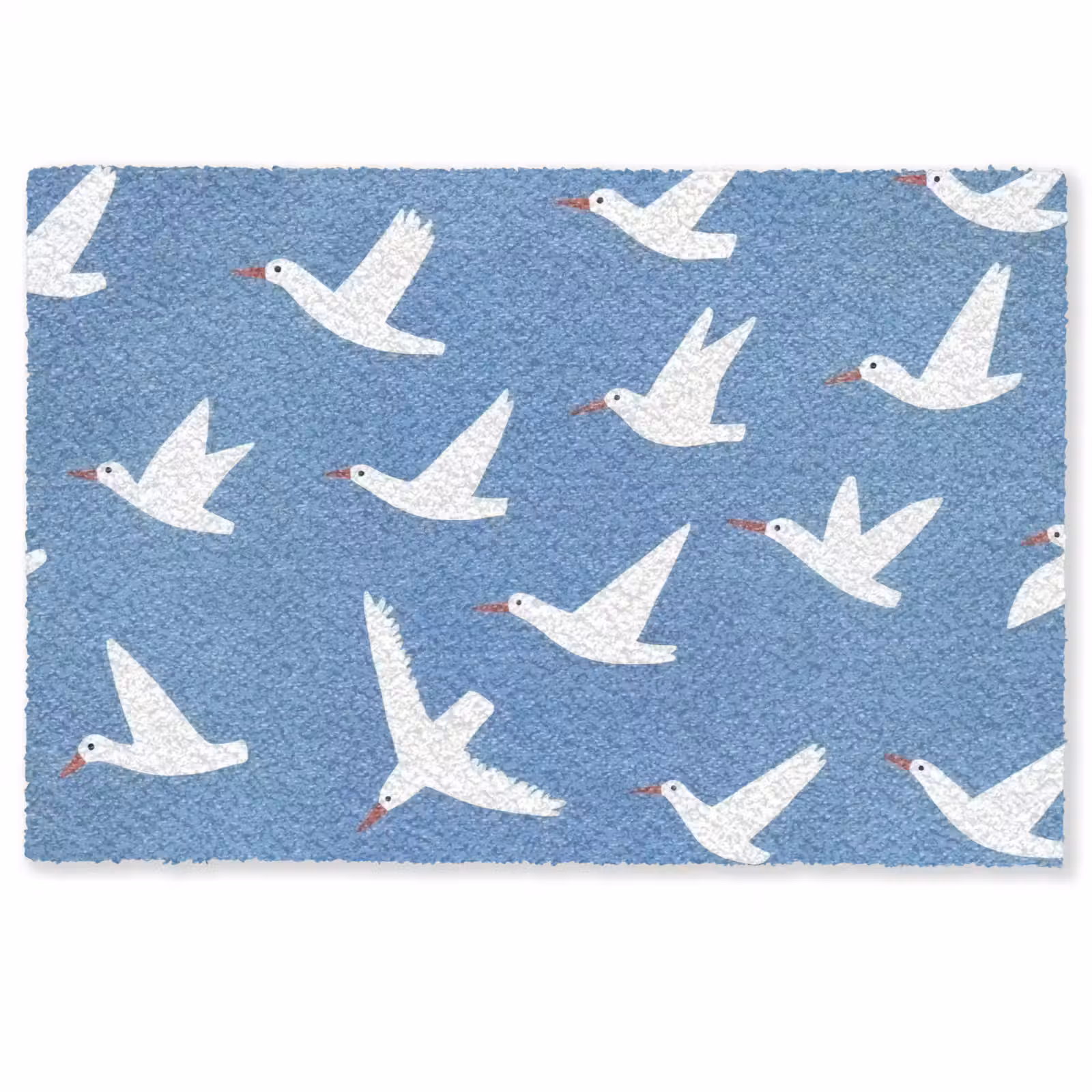 Deurmat - Vogels - Wit - Patroon — 1