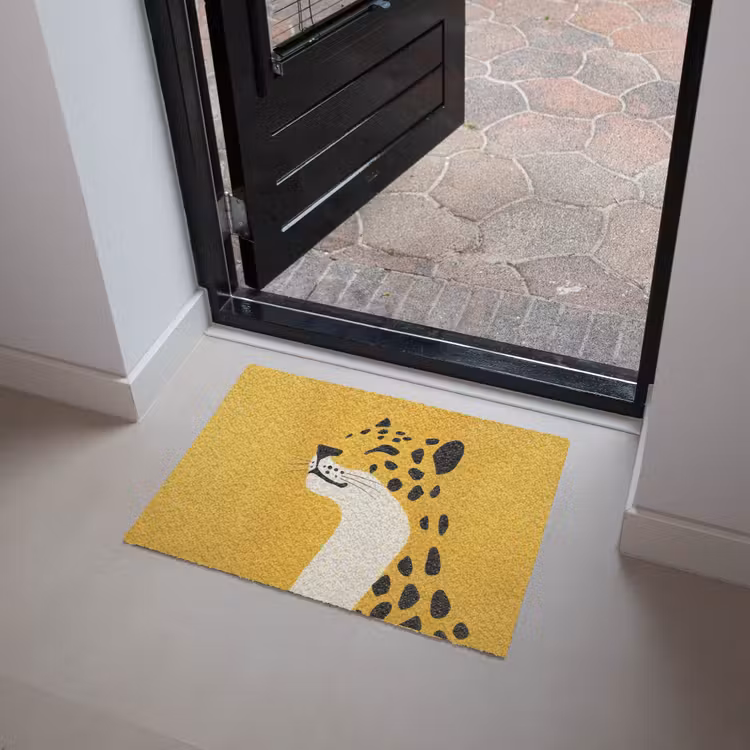 Deurmat - Cheetah - Illustratie - Geel — 4