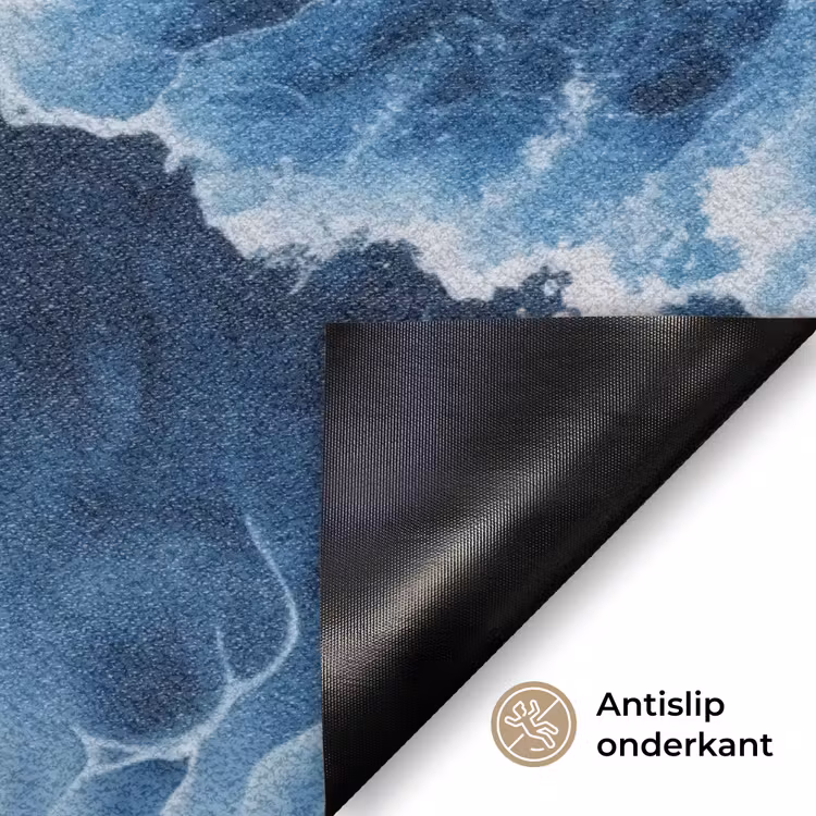 Deurmat - Golven - Blauw - Schuim — 6