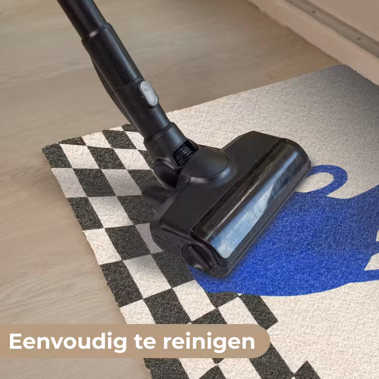 Deurmat - Vaas - Blauw - Geblokt - Modern — 9