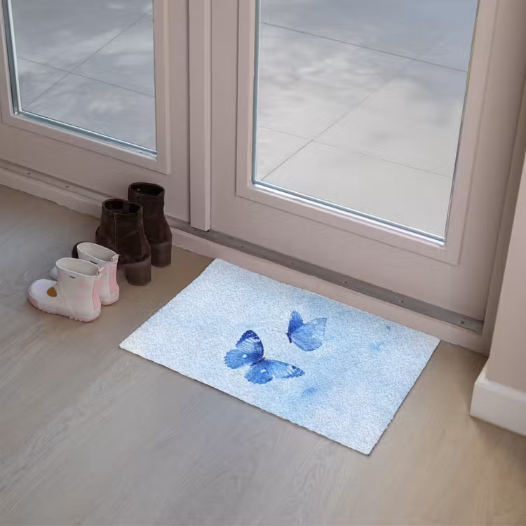 Deurmat - Vlinders - Sierlijk - Blauw — 8