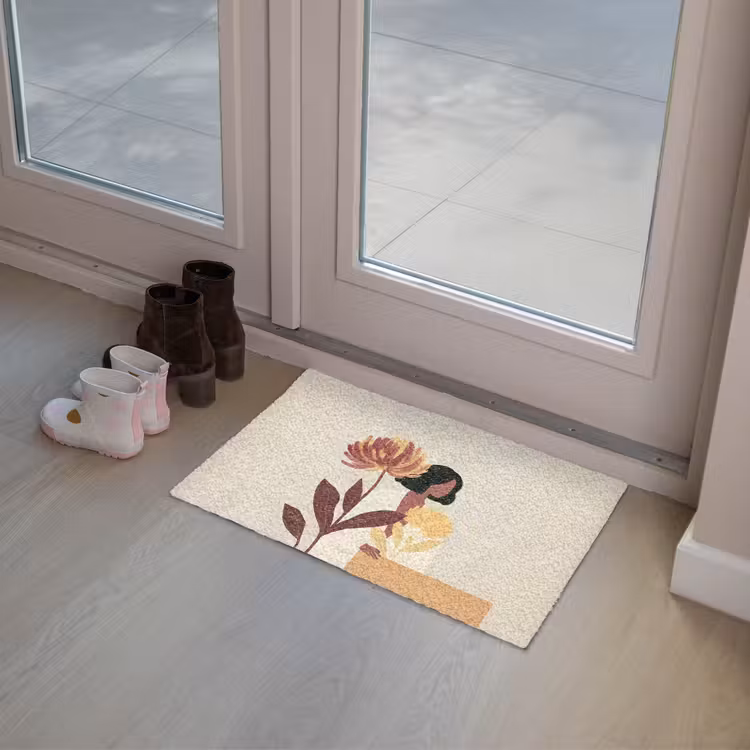 Deurmat - Vrouw - Minimalistisch - Bloem — 8