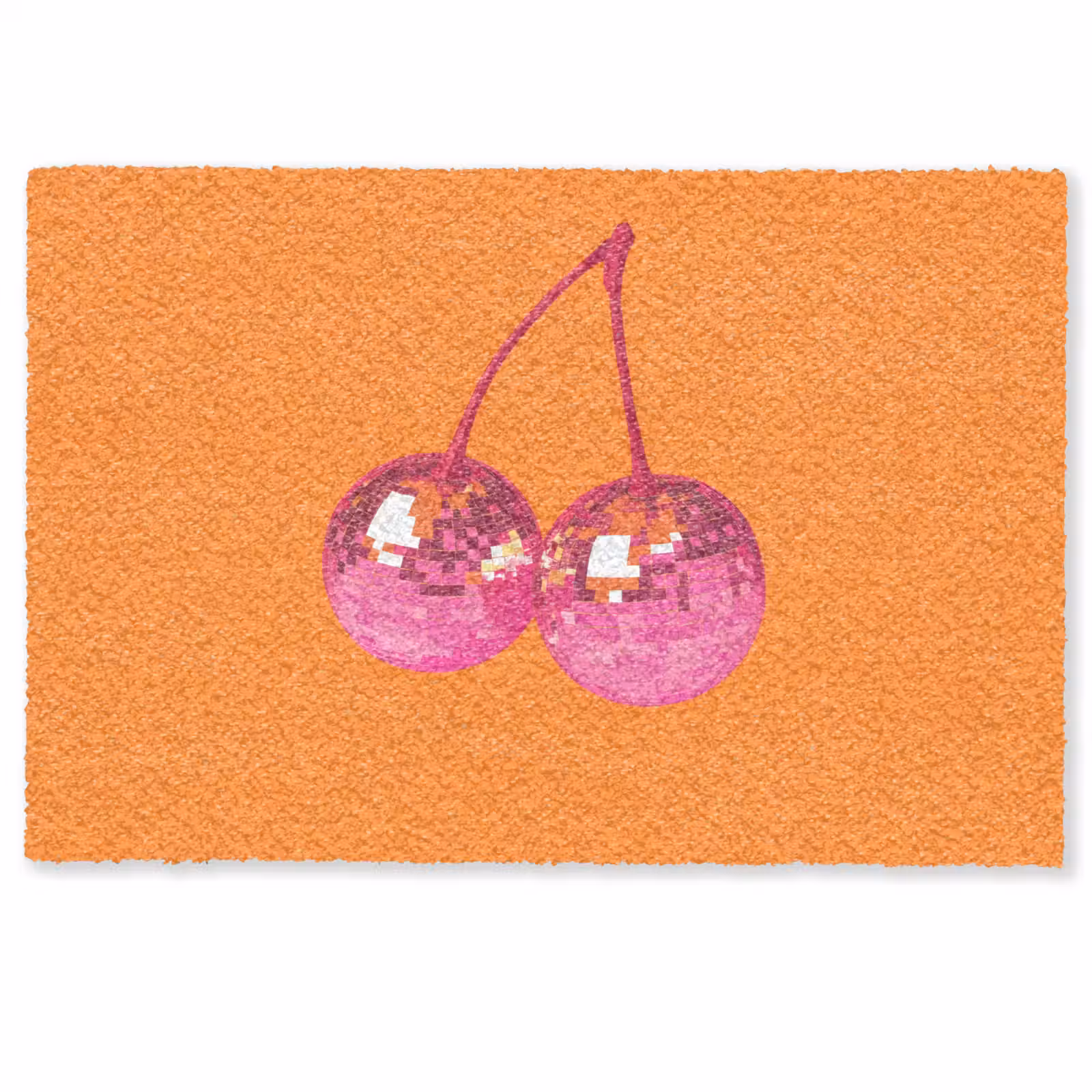 Deurmat - Discoballen - Kers - Spiegels - Roze — 1