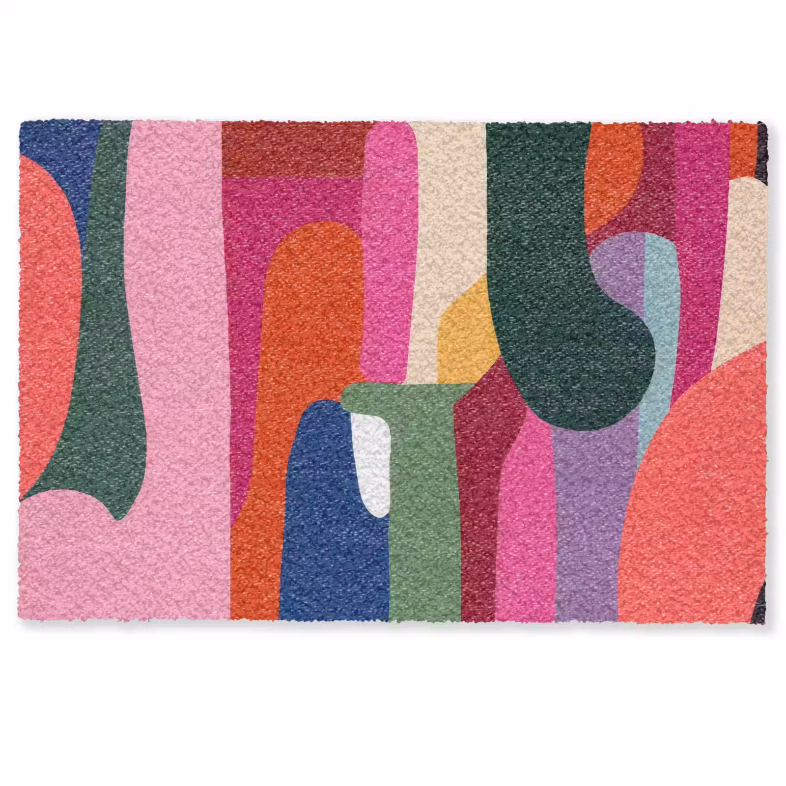 Deurmat - Kleurvakken - Recht - Rond - Abstract — 1