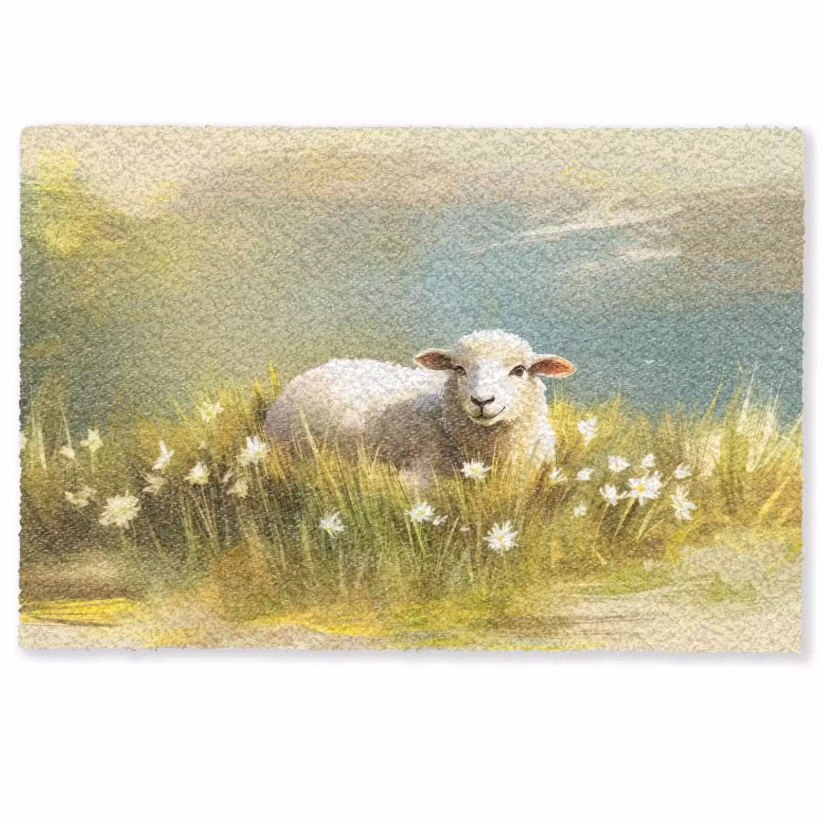Deurmat - Schaap - Weide - Groen — 1