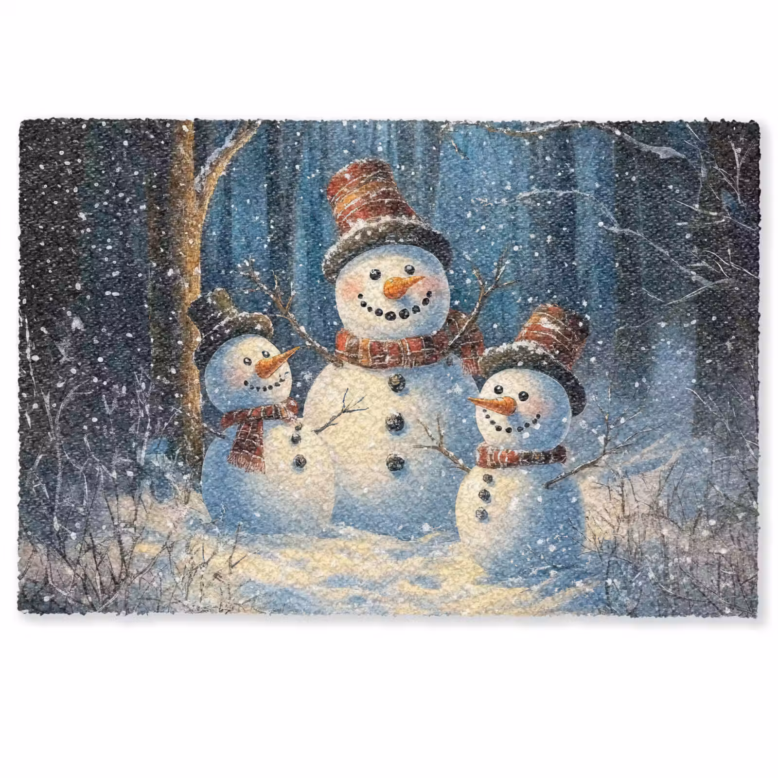 Deurmat - Sneeuwpop - Sneeuw - Winter - Bos — 1