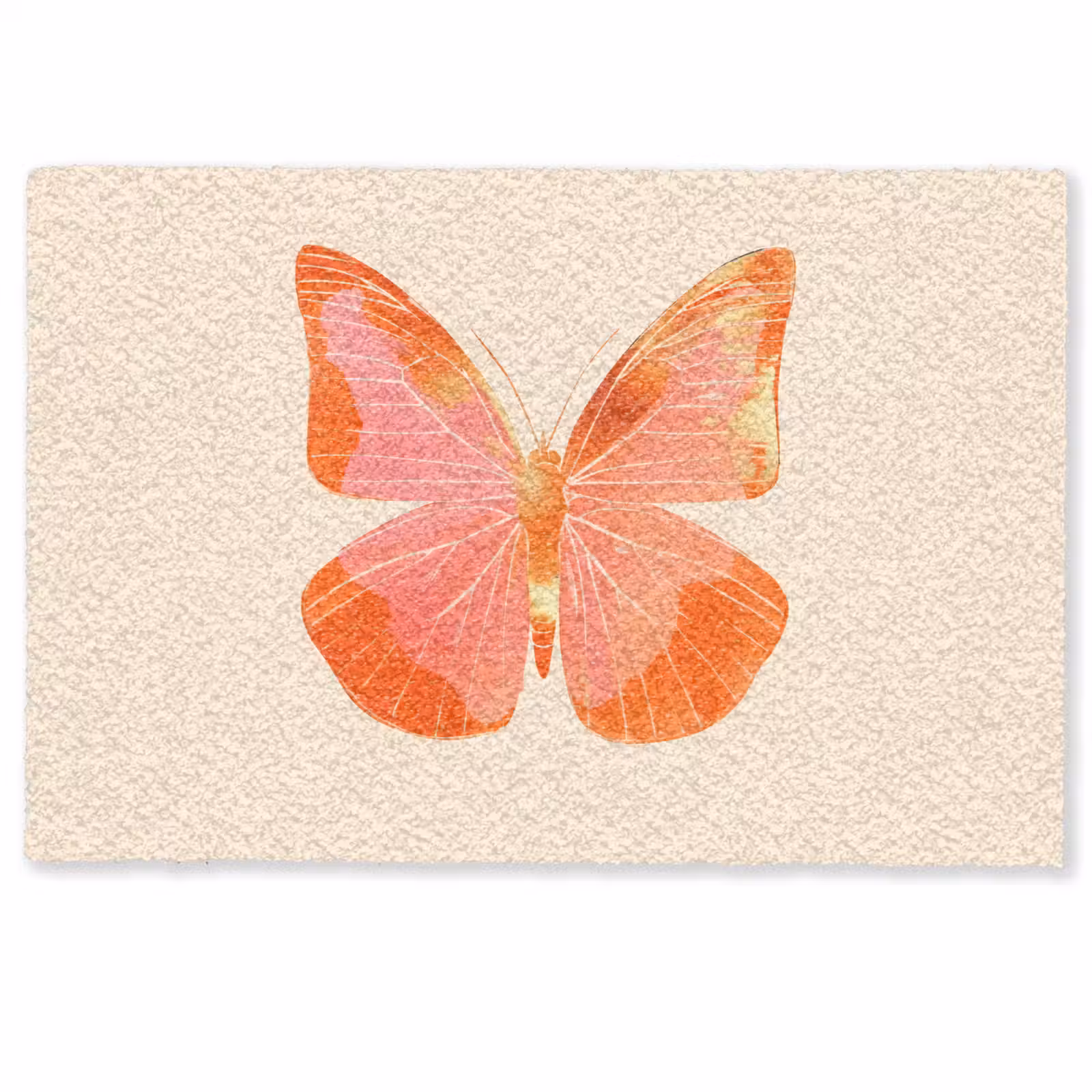 Deurmat - Vlinder - Minimalistisch - Roze — 1