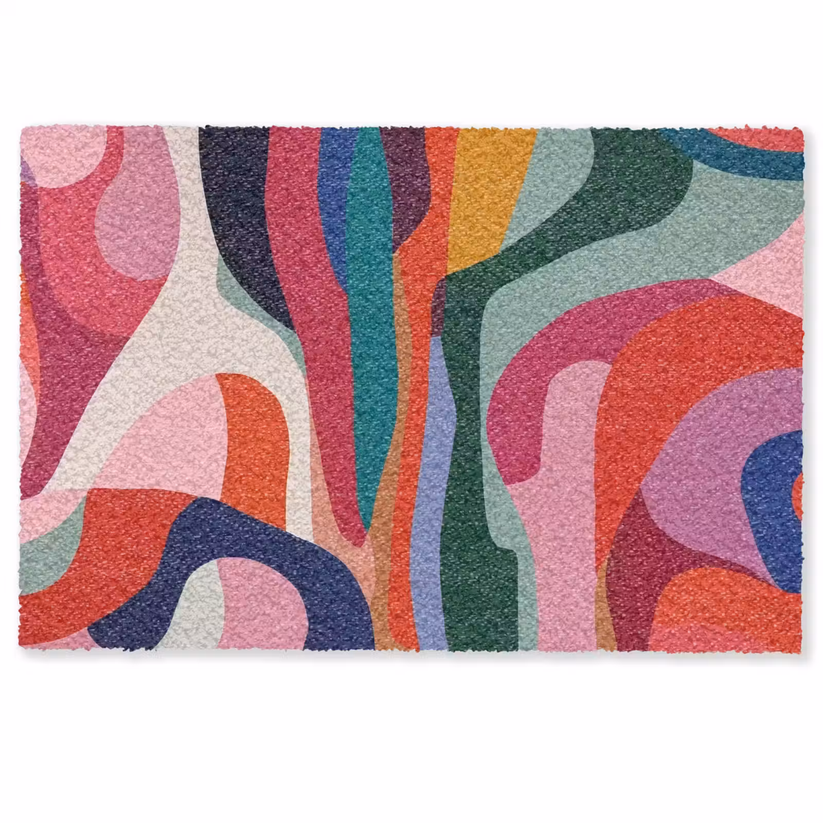 Deurmat - Vormen - Bochten - Kleurrijk - Abstract — 1