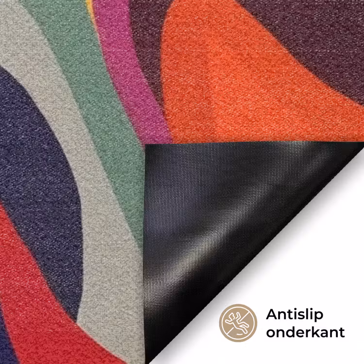 Deurmat - Abstract - Kleurrijk - Golven - Lijnen — 6