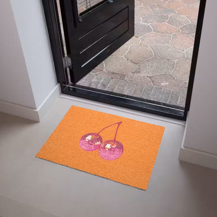 Deurmat - Discoballen - Kers - Spiegels - Roze — 4