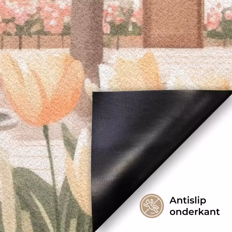 Deurmat - Dorpsplein - Fontein - Tulpen — 6