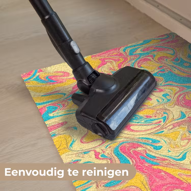 Deurmat - Geel - Roze - Blauw - Retro — 9