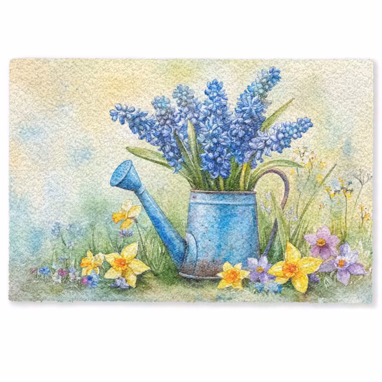 Deurmat - Gieter - Lavendel - Bloesems — 1