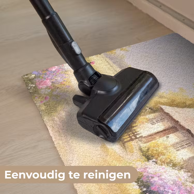 Deurmat - Huisje - Hout - Bloemen — 9
