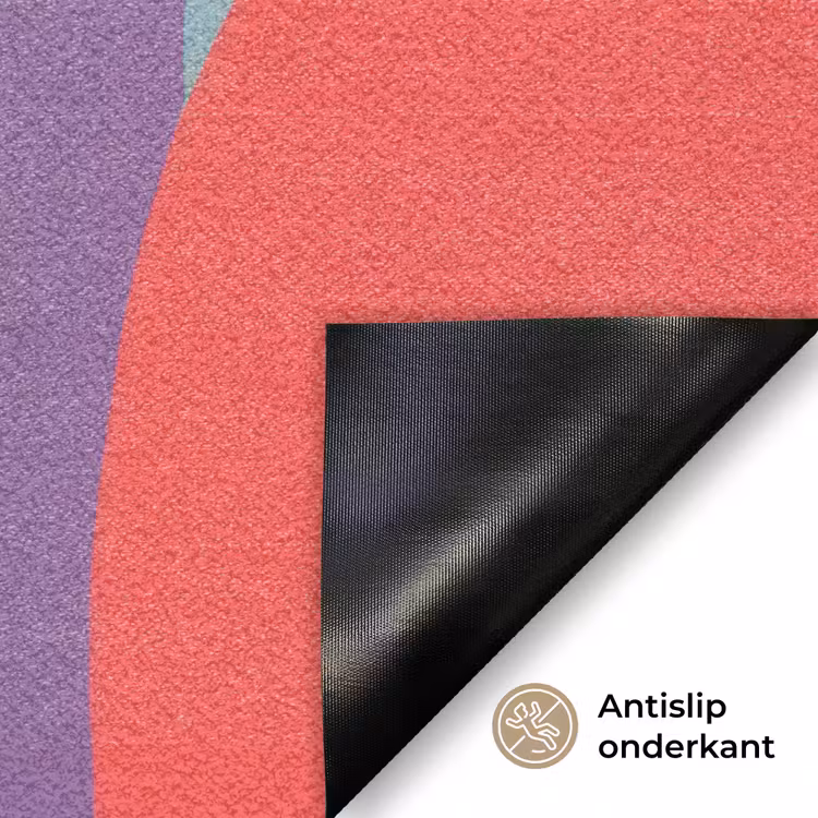 Deurmat - Kleurvakken - Recht - Rond - Abstract — 6