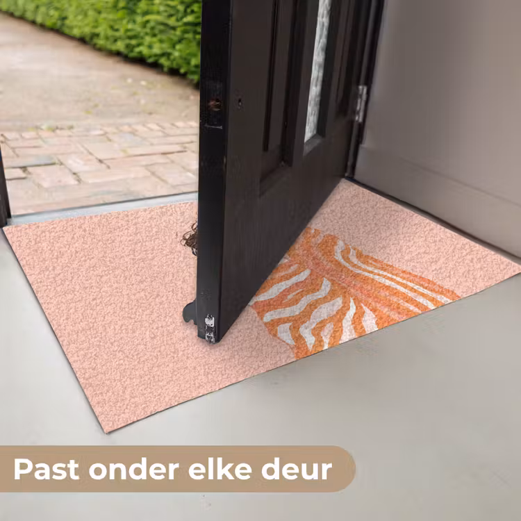 Deurmat - Meisje - Deken - Gestreept - Oranje — 7