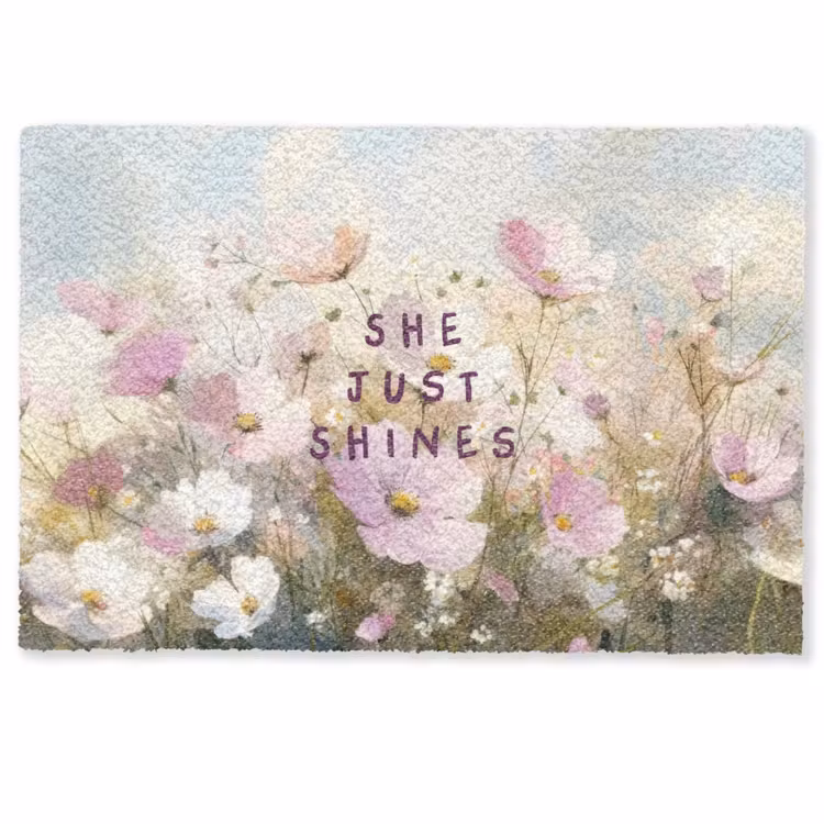 Deurmat - Quote - Bloemen - Schilderachtig — 1