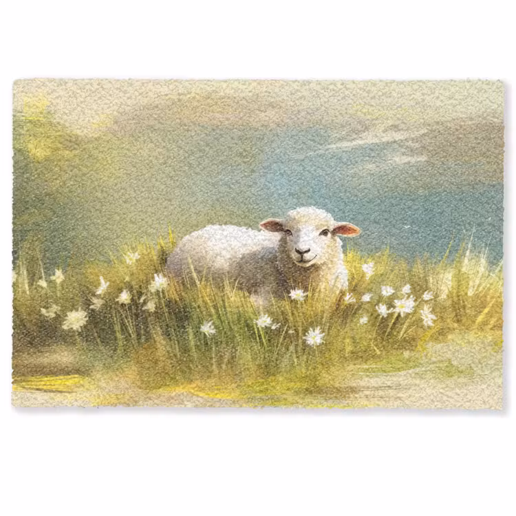 Deurmat - Schaap - Weide - Groen — 1