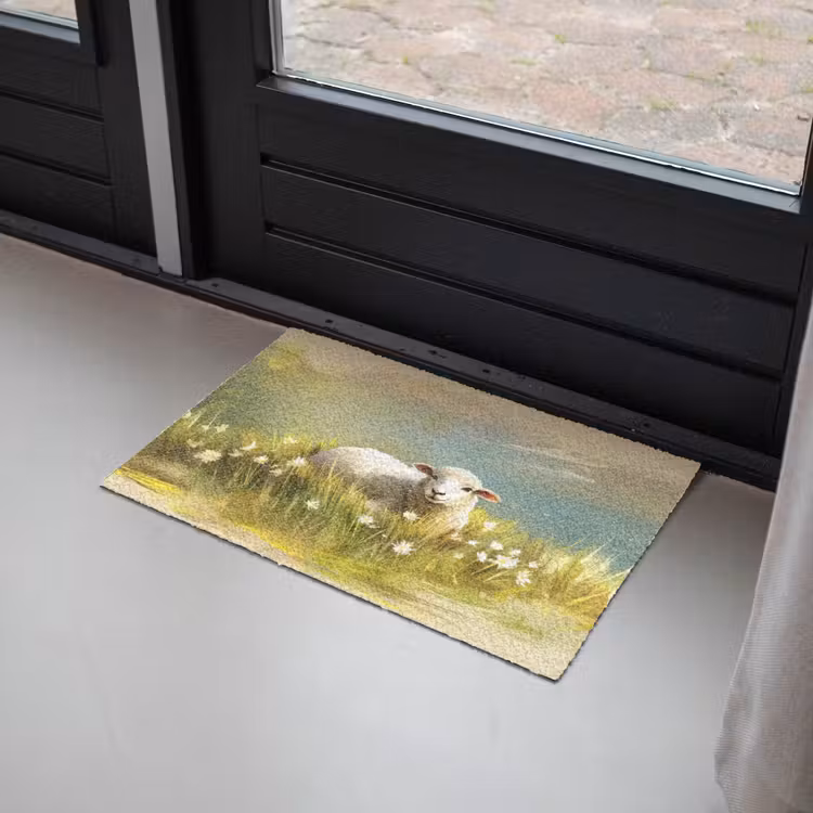 Deurmat - Schaap - Weide - Groen — 2