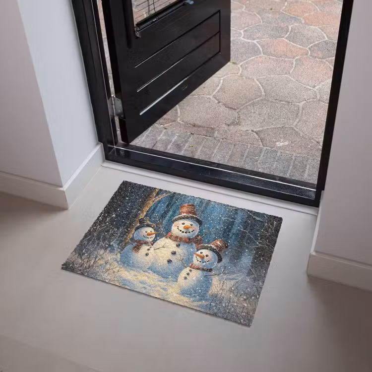 Deurmat - Sneeuwpop - Sneeuw - Winter - Bos — 4