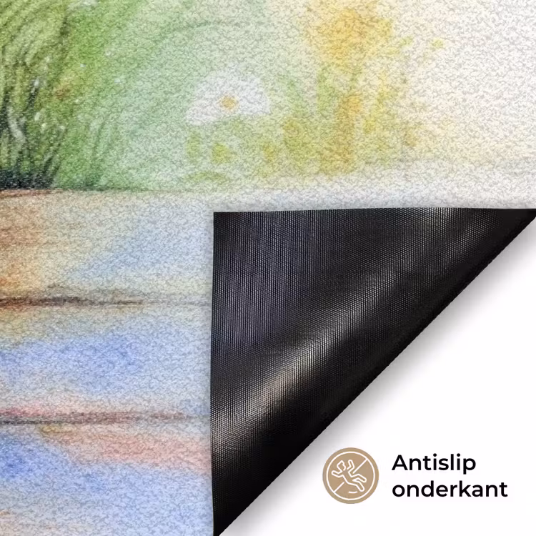 Deurmat - Vaas - Delftsblauw - Madeliefjes — 6