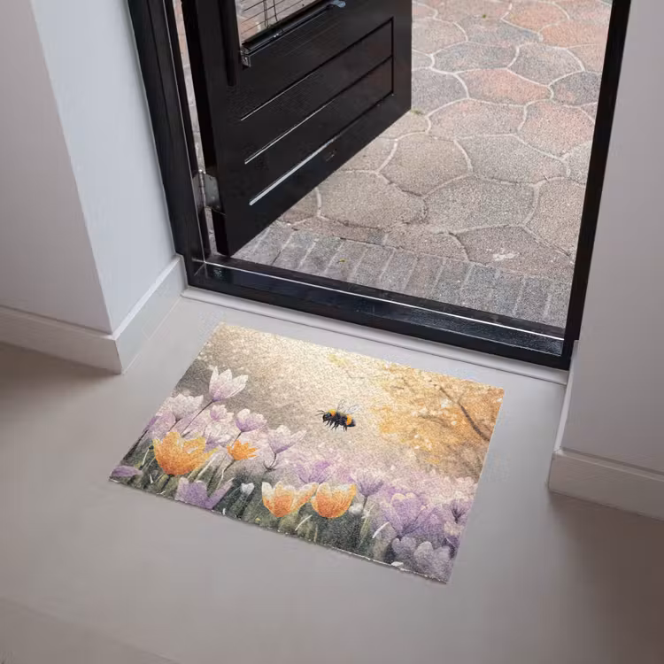 Deurmat - Viooltjes - bij - Zonlicht — 4