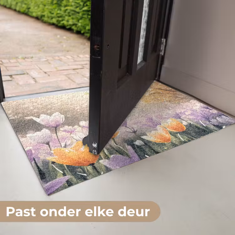 Deurmat - Viooltjes - bij - Zonlicht — 7