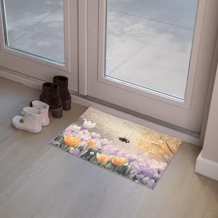 Deurmat - Viooltjes - bij - Zonlicht — 8