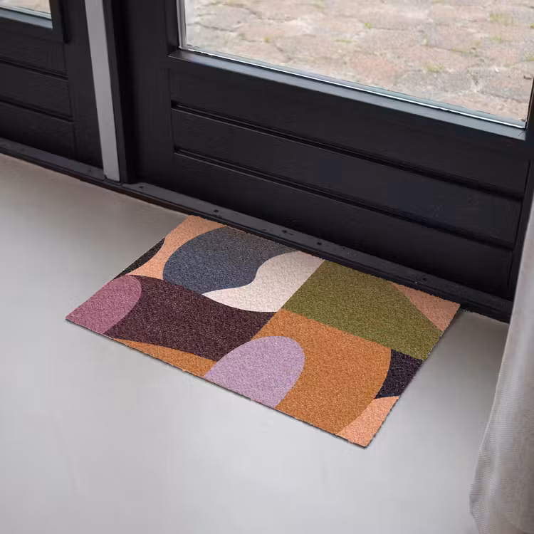 Deurmat - Vormen - Abstract - Kleuren - Vierkant — 2