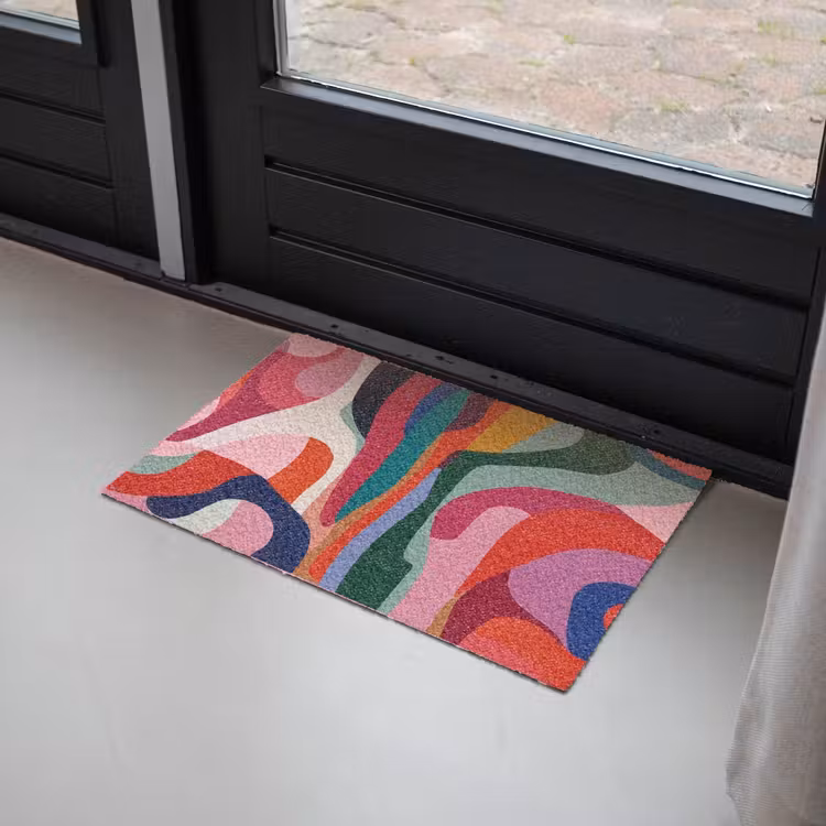 Deurmat - Vormen - Bochten - Kleurrijk - Abstract — 2