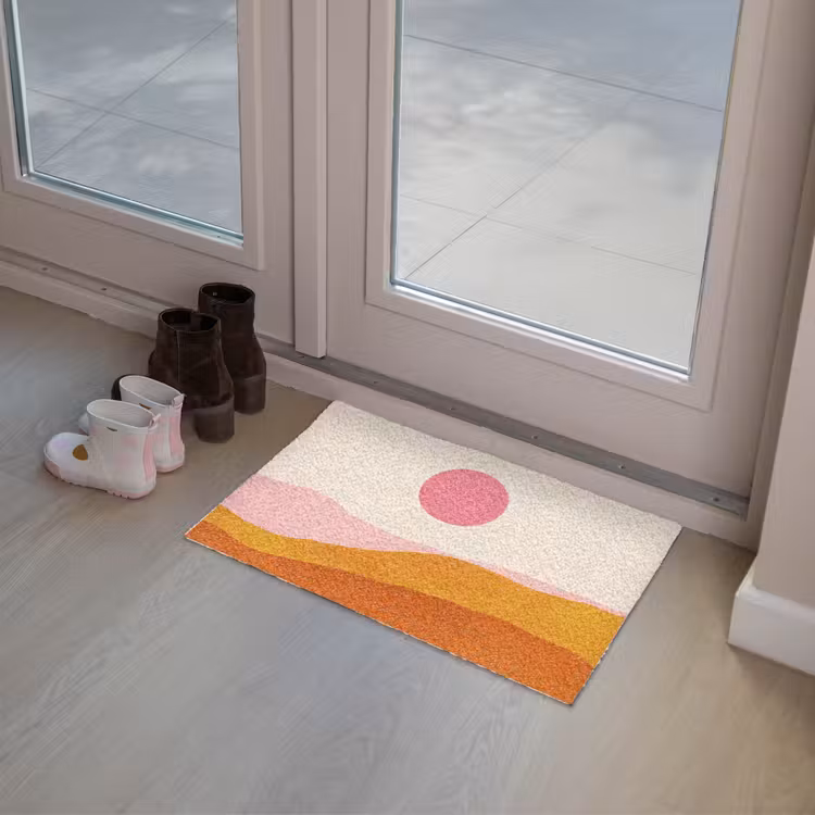 Deurmat - Zon - Heuvels - Abstract - Roze — 8