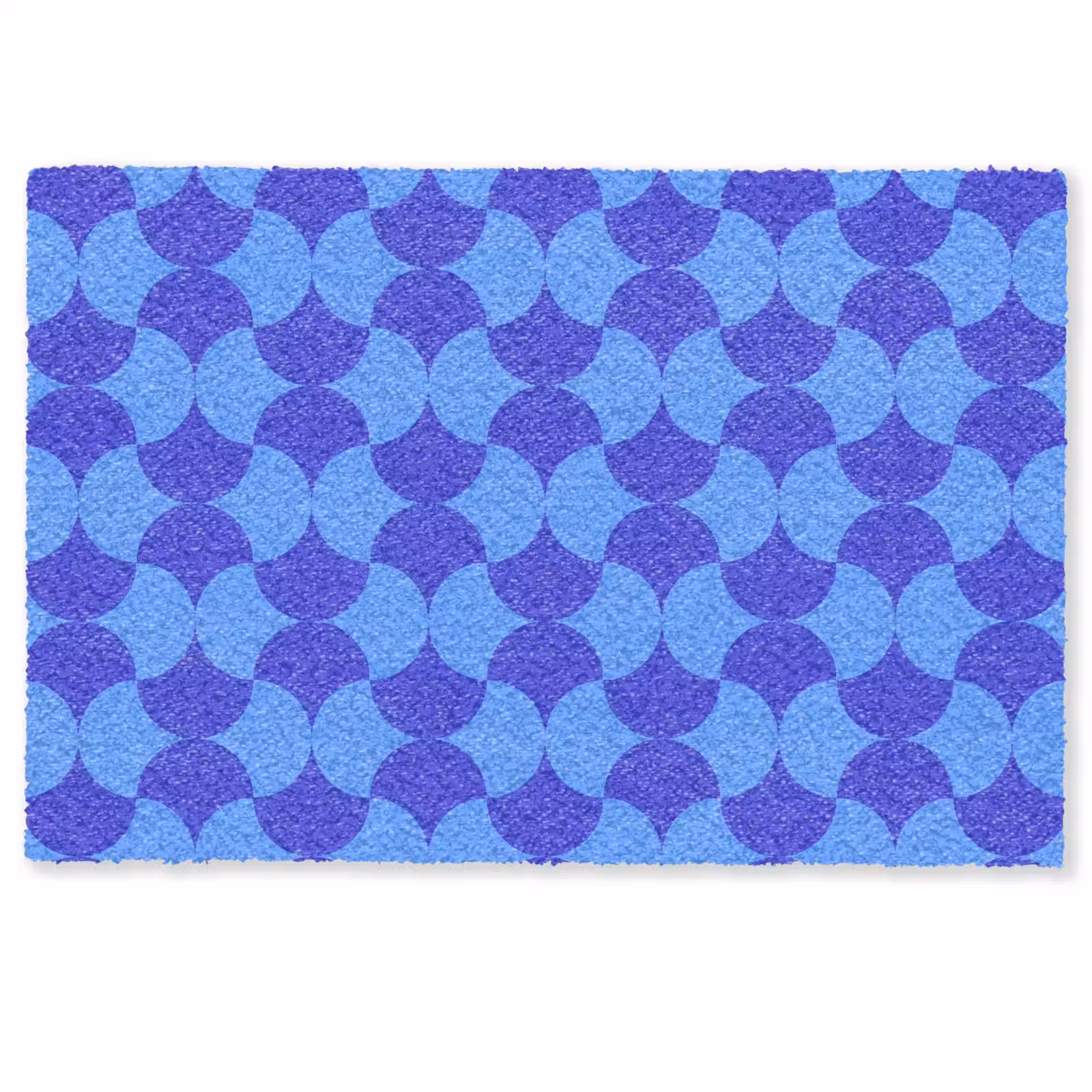 Deurmat - Blauw - Maanvlakken - Patroon — 1