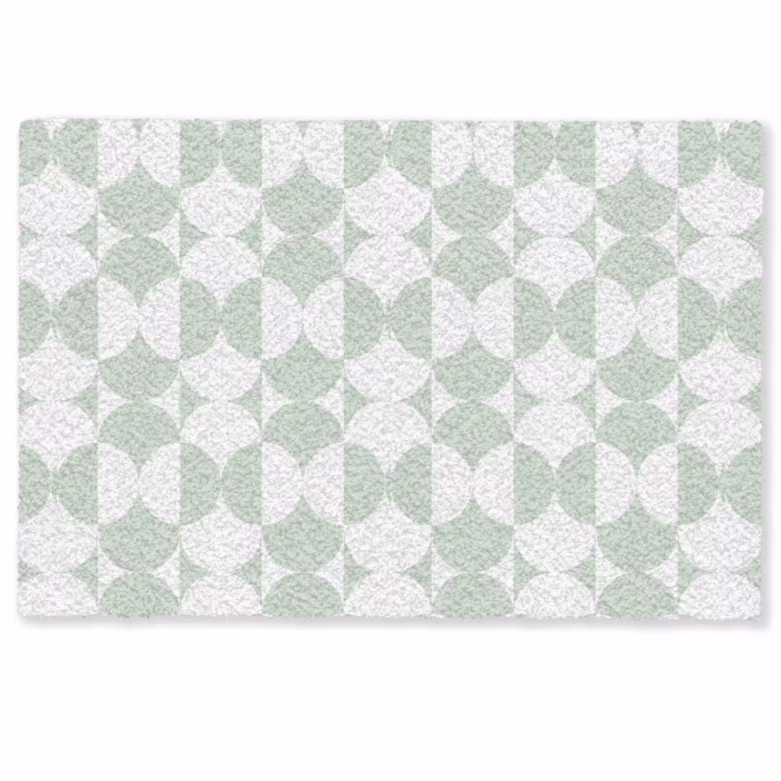 Deurmat - Wit - Groen - Cirkels — 1