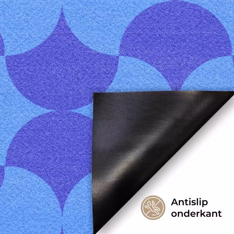 Deurmat - Blauw - Maanvlakken - Patroon — 6