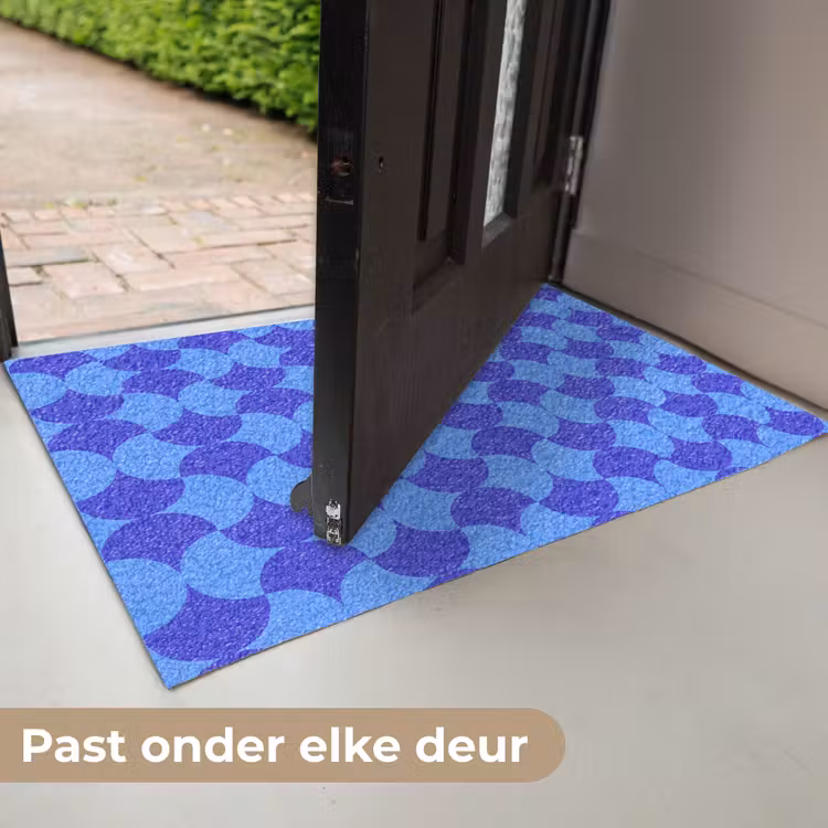 Deurmat - Blauw - Maanvlakken - Patroon — 7
