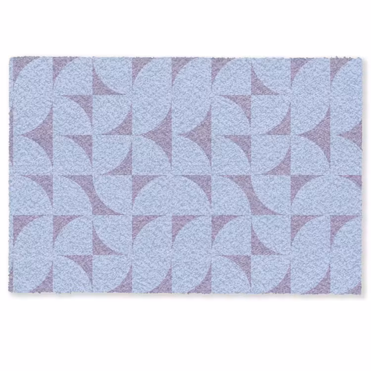 Deurmat - Blokken - Blauw - Paars - Patroon — 1