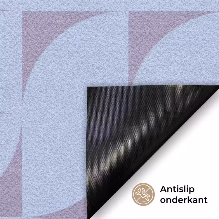 Deurmat - Blokken - Blauw - Paars - Patroon — 6
