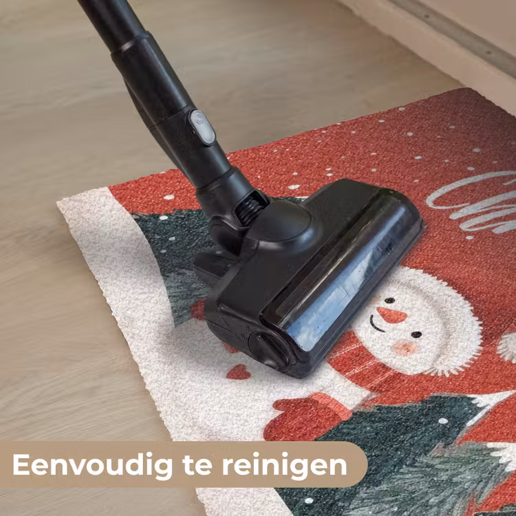 Deurmat - Kerstgroet - Sneeuw - Rood — 9